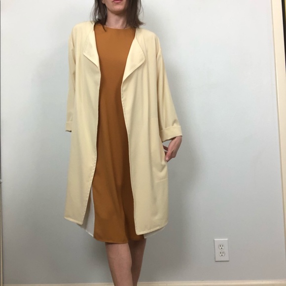 Prologue Open Front Belted Lightweight Trench Coat - Picture 11 of 16